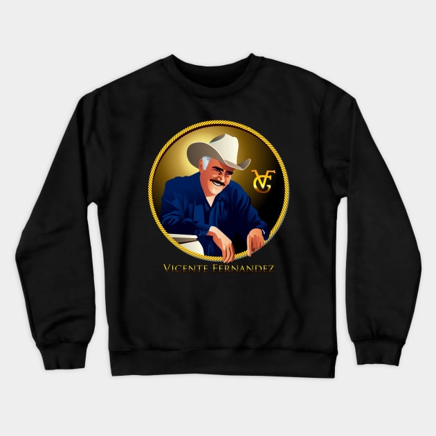 Vicente Fernandez Crewneck Sweatshirt by Sauher